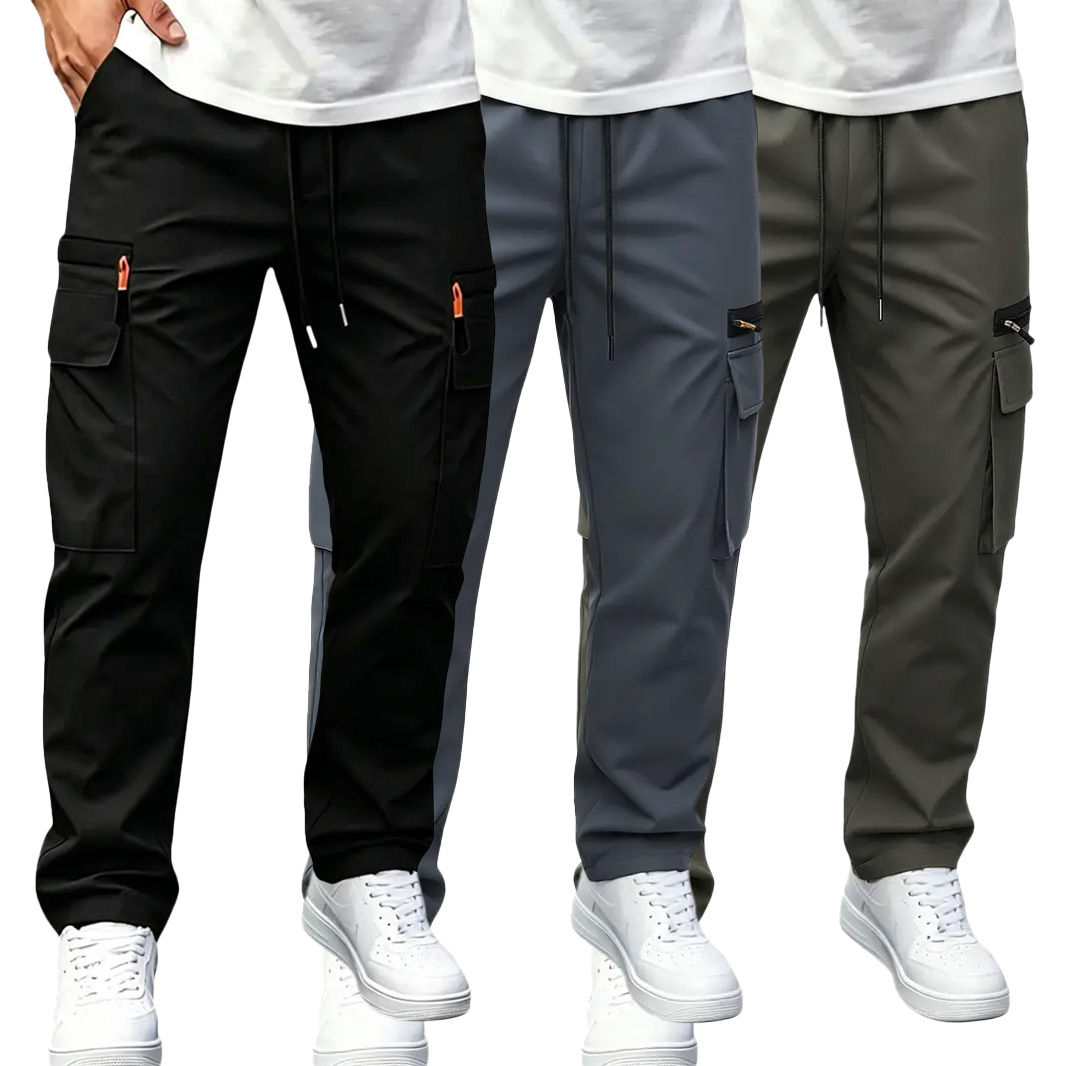 Herren Schnelltrocknende Cargohose – elastischer Bund, wasserabweisend, atmungsaktiv, mit vielen Taschen für Outdoor & Alltag --- Kaufen Sie 2 und sichern Sie sich 15% Rabatt & kostenfreien Versand!