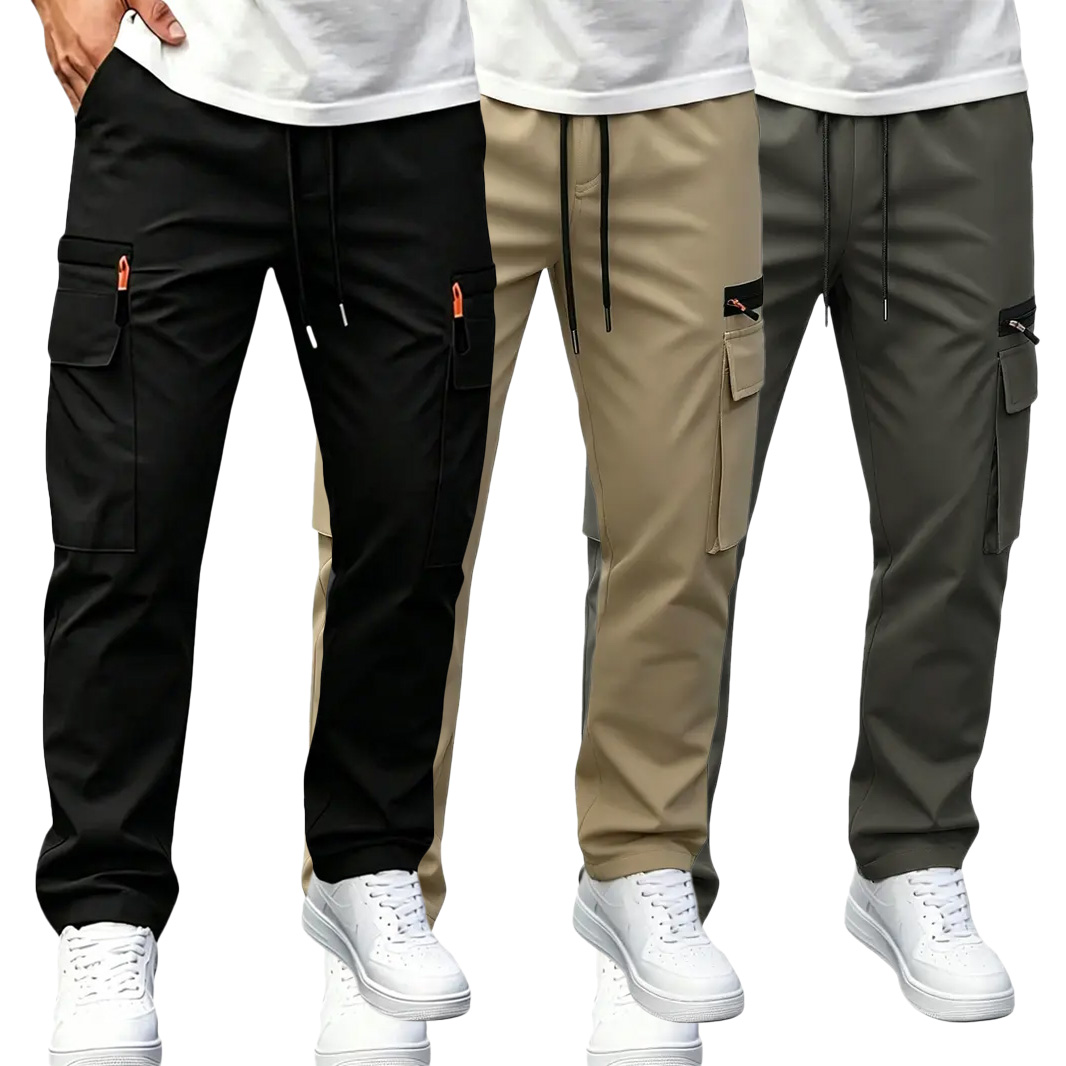Herren Schnelltrocknende Cargohose – elastischer Bund, wasserabweisend, atmungsaktiv, mit vielen Taschen für Outdoor & Alltag --- Kaufen Sie 2 und sichern Sie sich 15% Rabatt & kostenfreien Versand!