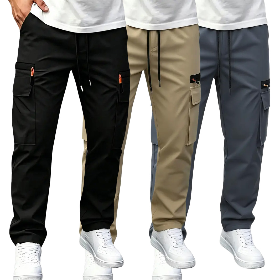 Herren Schnelltrocknende Cargohose – elastischer Bund, wasserabweisend, atmungsaktiv, mit vielen Taschen für Outdoor & Alltag --- Kaufen Sie 2 und sichern Sie sich 15% Rabatt & kostenfreien Versand!