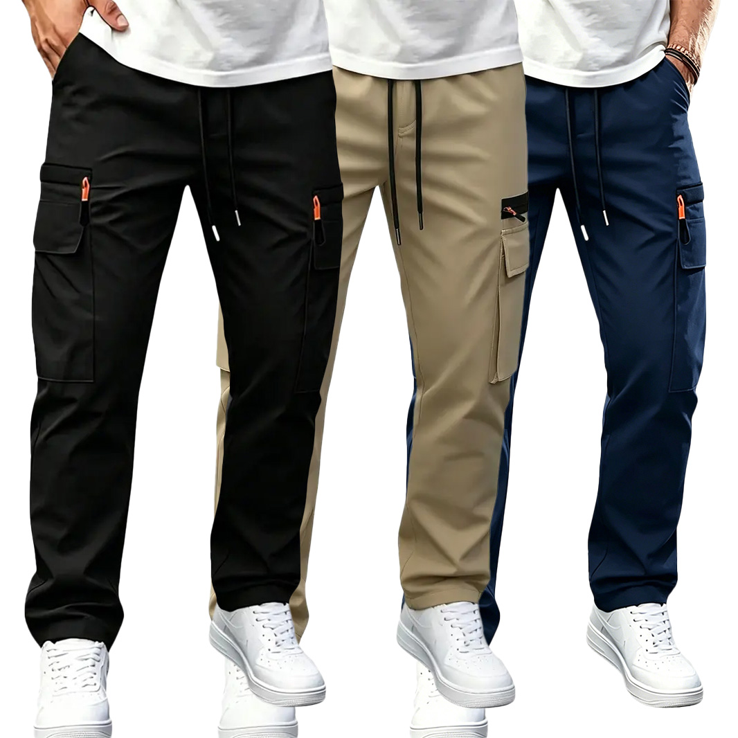 Herren Schnelltrocknende Cargohose – elastischer Bund, wasserabweisend, atmungsaktiv, mit vielen Taschen für Outdoor & Alltag --- Kaufen Sie 2 und sichern Sie sich 15% Rabatt & kostenfreien Versand!