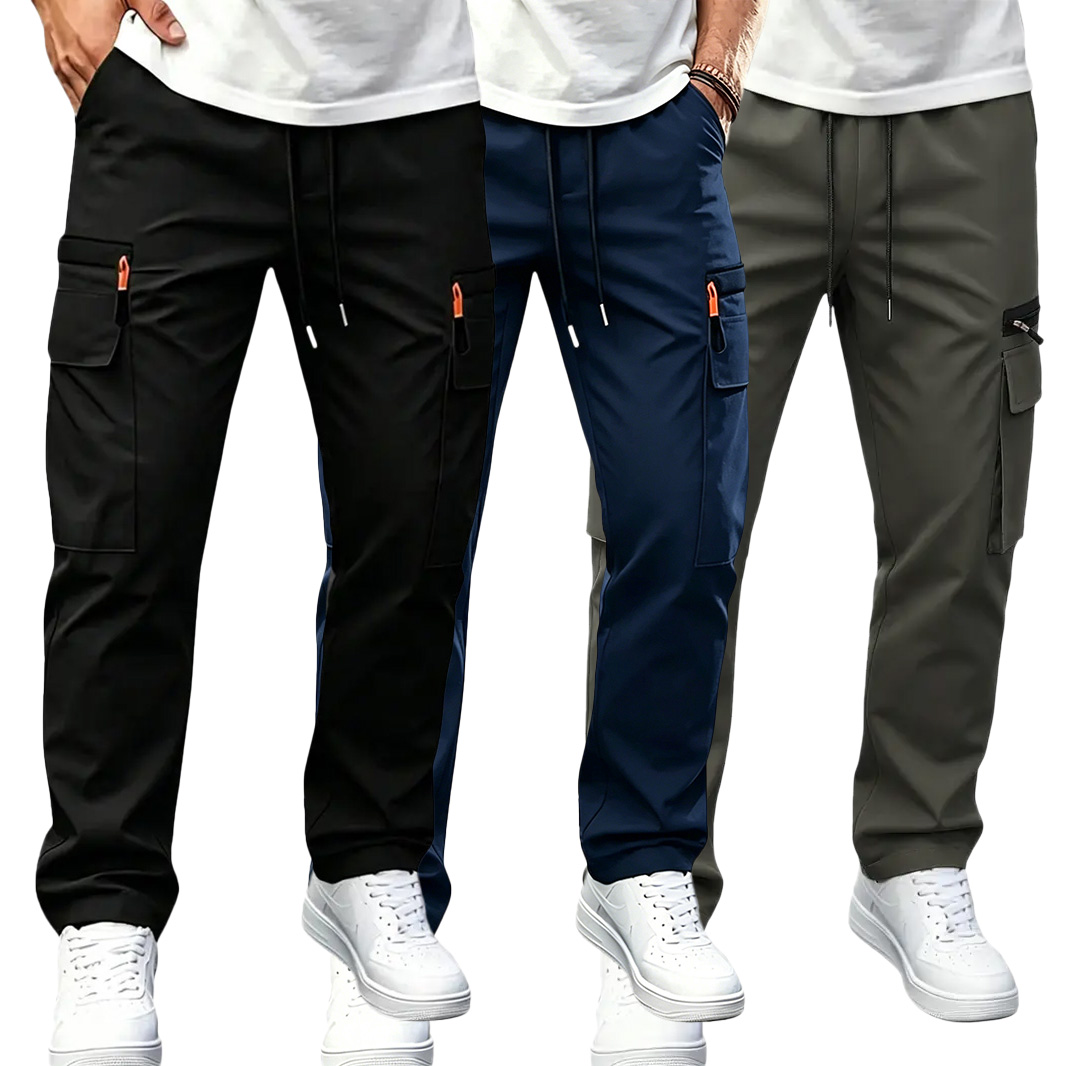 Herren Schnelltrocknende Cargohose – elastischer Bund, wasserabweisend, atmungsaktiv, mit vielen Taschen für Outdoor & Alltag --- Kaufen Sie 2 und sichern Sie sich 15% Rabatt & kostenfreien Versand!