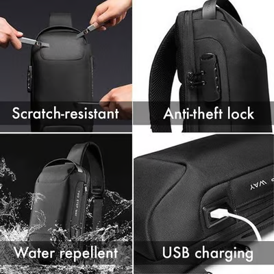 🎒 50% RABATT! 🔥 Sporttragetasche mit USB-Ladefunktion – Diebstahlsicher, praktisch & leicht – Perfekt für Reisen, Pendeln & Outdoor-Aktivitäten ⚡