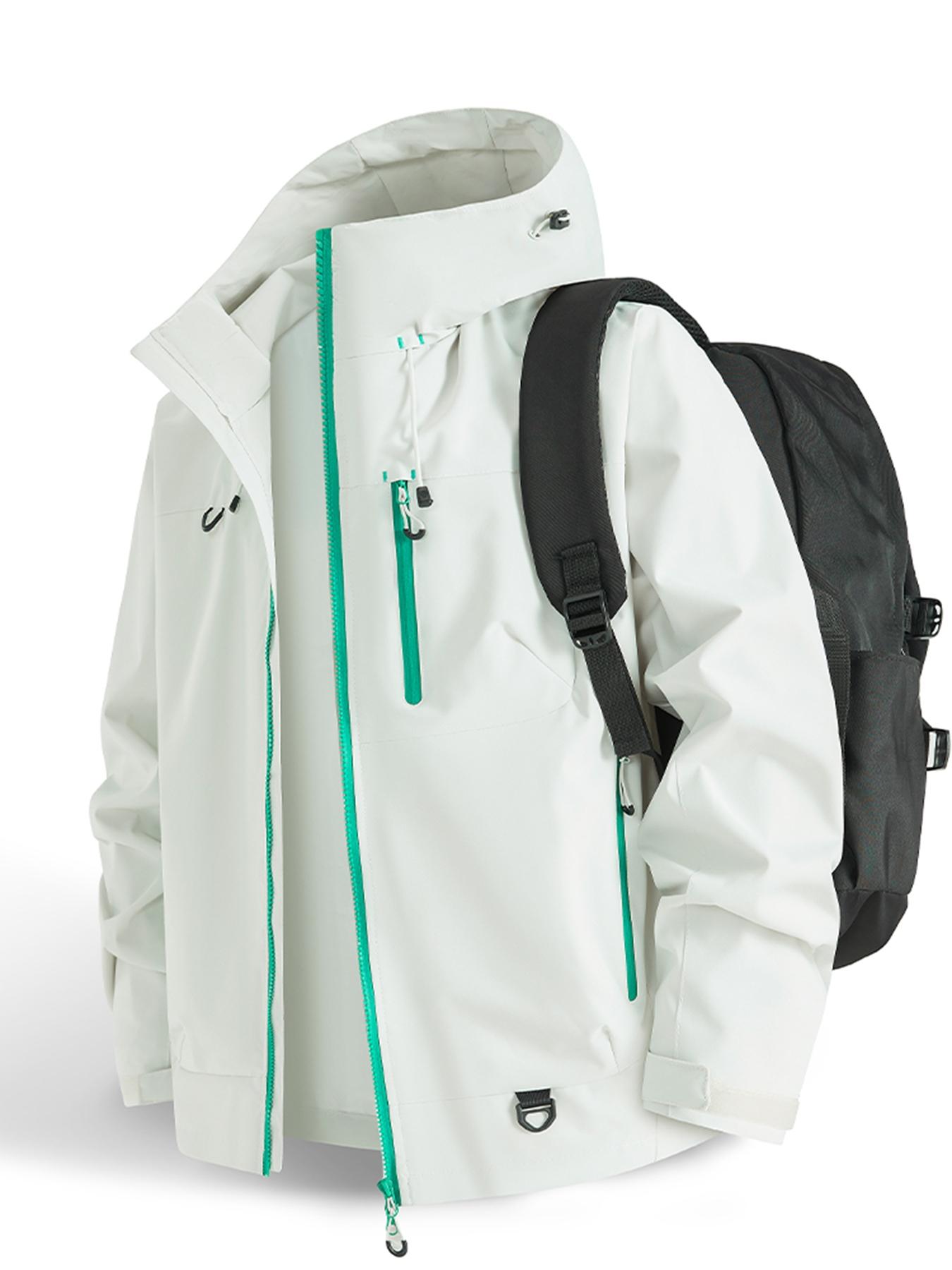 Unisex Kapuzen-Wasserjacke – winddicht, atmungsaktiv, mit mehreren Taschen, tailliert zum Schichten, für das deutsche Regenwetter --- Kaufen Sie 2 und sichern Sie sich 15% Rabatt & kostenfreien Versand!