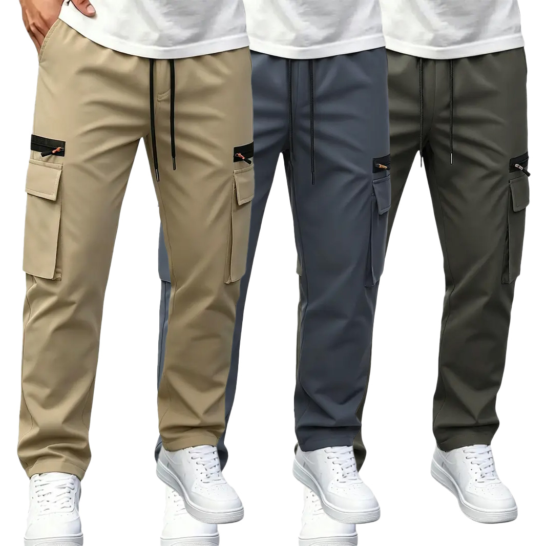 Herren Schnelltrocknende Cargohose – elastischer Bund, wasserabweisend, atmungsaktiv, mit vielen Taschen für Outdoor & Alltag --- Kaufen Sie 2 und sichern Sie sich 15% Rabatt & kostenfreien Versand!