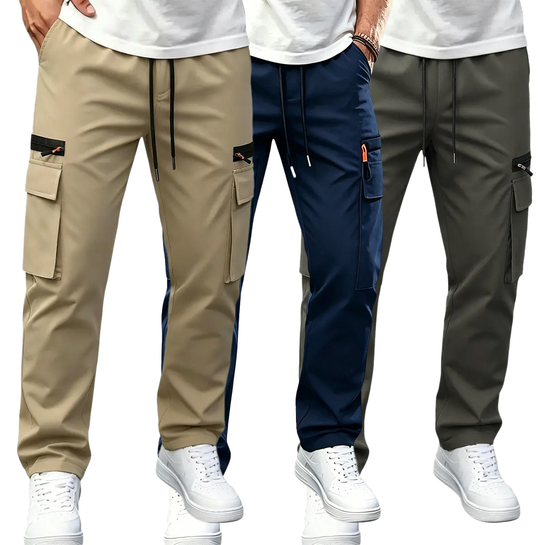 Herren Schnelltrocknende Cargohose – elastischer Bund, wasserabweisend, atmungsaktiv, mit vielen Taschen für Outdoor & Alltag --- Kaufen Sie 2 und sichern Sie sich 15% Rabatt & kostenfreien Versand!