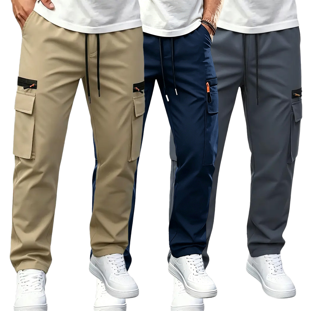 Herren Schnelltrocknende Cargohose – elastischer Bund, wasserabweisend, atmungsaktiv, mit vielen Taschen für Outdoor & Alltag --- Kaufen Sie 2 und sichern Sie sich 15% Rabatt & kostenfreien Versand!