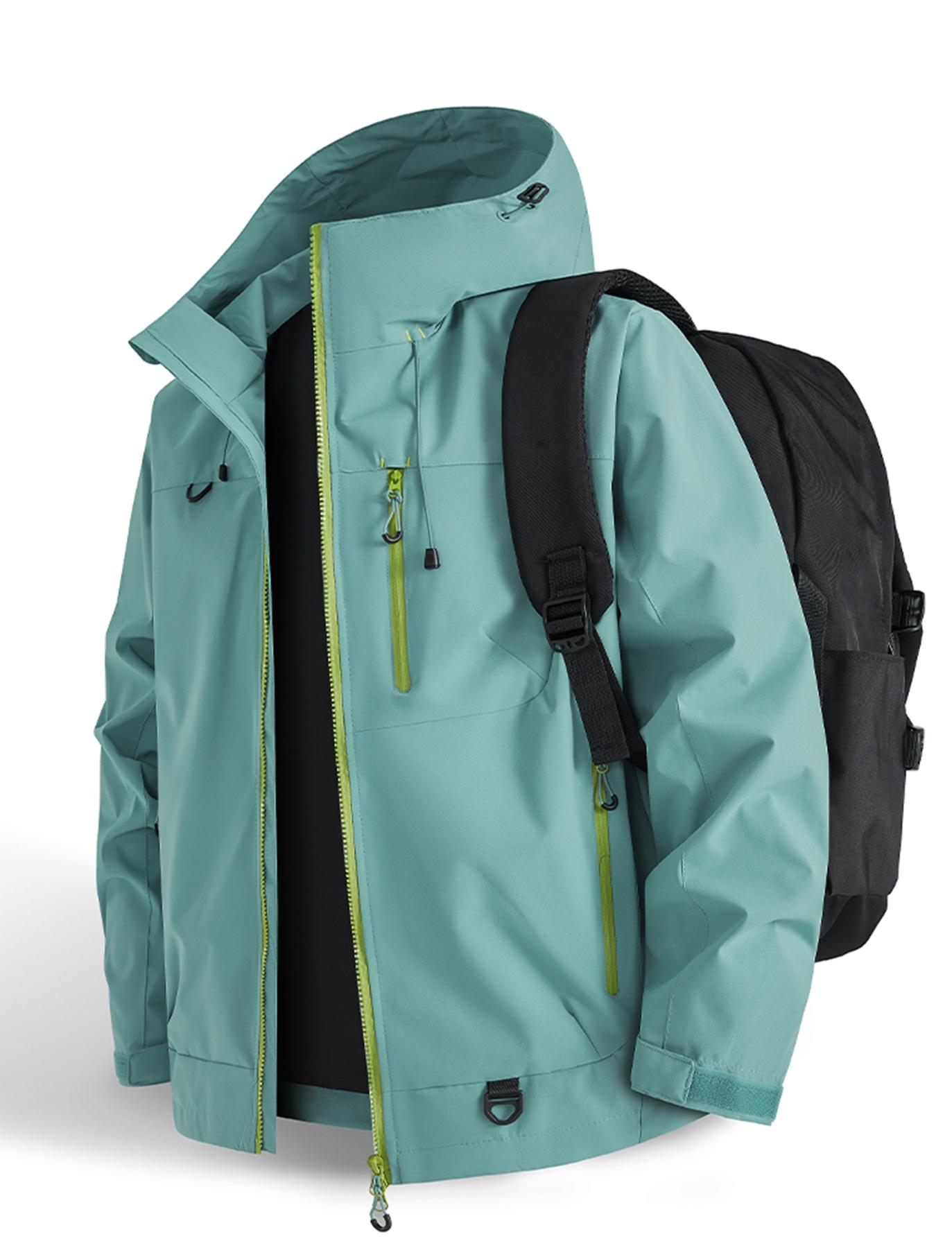 Unisex Kapuzen-Wasserjacke – winddicht, atmungsaktiv, mit mehreren Taschen, tailliert zum Schichten, für das deutsche Regenwetter --- Kaufen Sie 2 und sichern Sie sich 15% Rabatt & kostenfreien Versand!