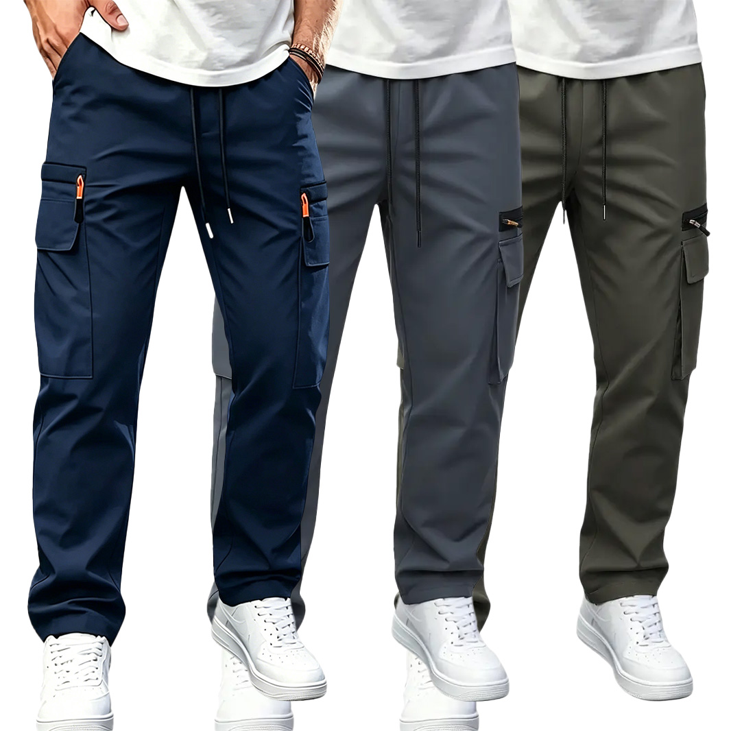 Herren Schnelltrocknende Cargohose – elastischer Bund, wasserabweisend, atmungsaktiv, mit vielen Taschen für Outdoor & Alltag --- Kaufen Sie 2 und sichern Sie sich 15% Rabatt & kostenfreien Versand!