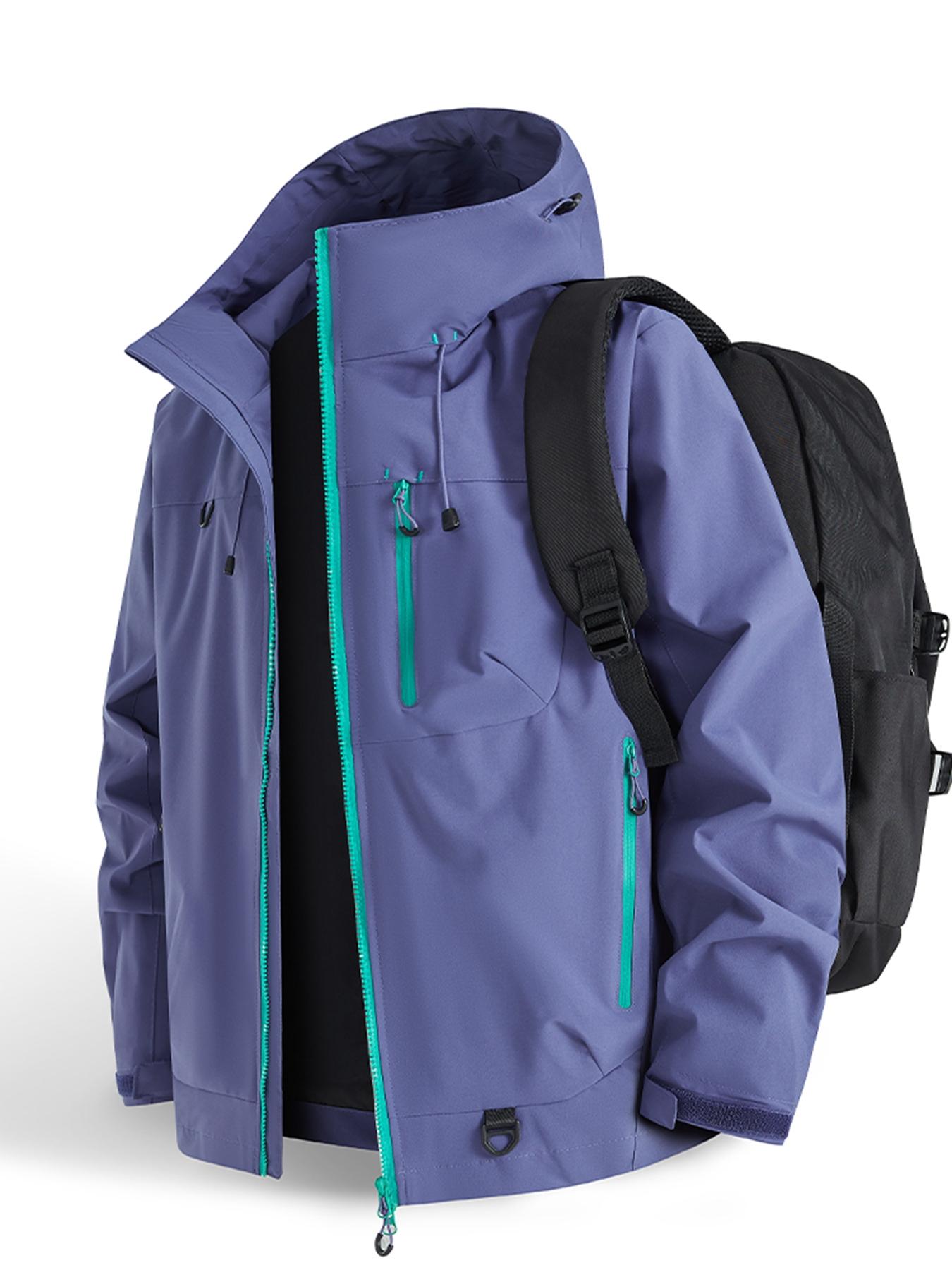 Unisex Kapuzen-Wasserjacke – winddicht, atmungsaktiv, mit mehreren Taschen, tailliert zum Schichten, für das deutsche Regenwetter --- Kaufen Sie 2 und sichern Sie sich 15% Rabatt & kostenfreien Versand!