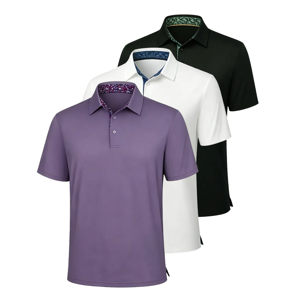 Herren Performance Polo-Shirt – schnelltrocknend, feuchtigkeitsableitend, 4-Wege-Stretch, UPF30+, Kontrastkragen für Arbeit und Alltag---Kaufen Sie 2 und sichern Sie sich 15% Rabatt & kostenfreien Versand!