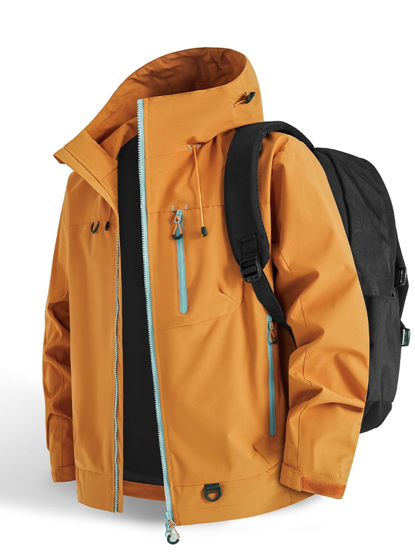 Unisex Kapuzen-Wasserjacke – winddicht, atmungsaktiv, mit mehreren Taschen, tailliert zum Schichten, für das deutsche Regenwetter --- Kaufen Sie 2 und sichern Sie sich 15% Rabatt & kostenfreien Versand!