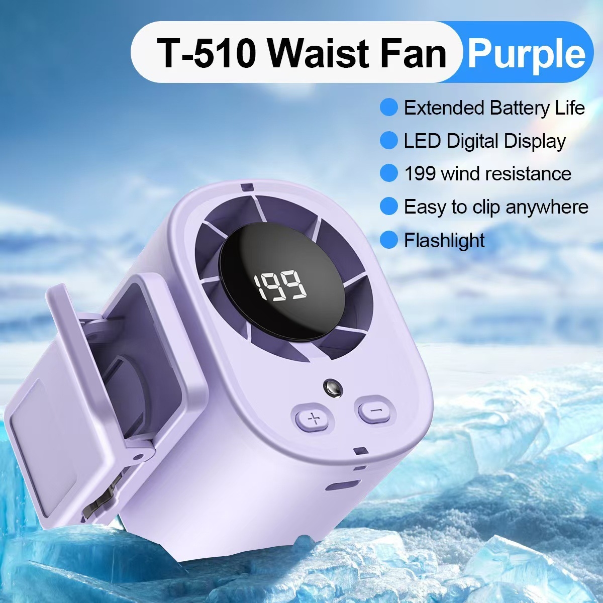 🔥HEISSER SALE – 50% RABATT🔥 Freihändiger persönlicher Kühlventilator mit LED-Display