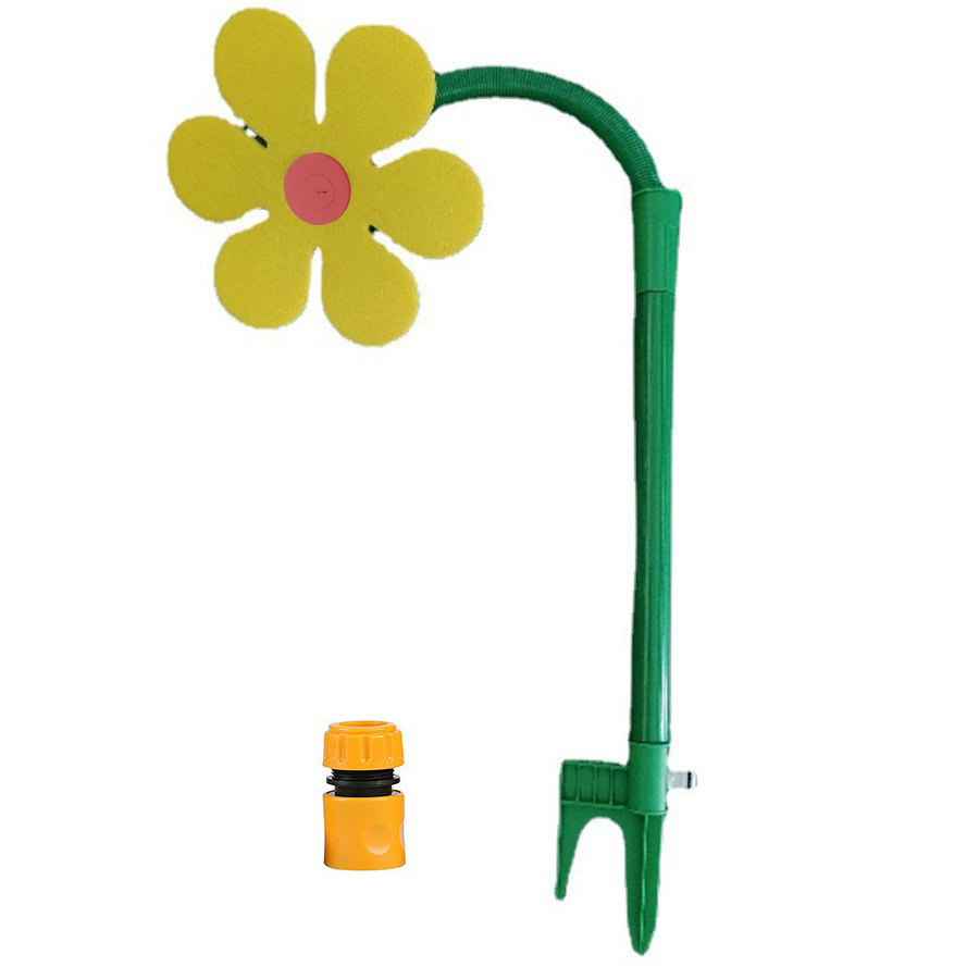 🌼 Bestseller – 50 % Rabatt 🌼 360° Tanzender Blumen-Rasensprenger – Lustig & bunt