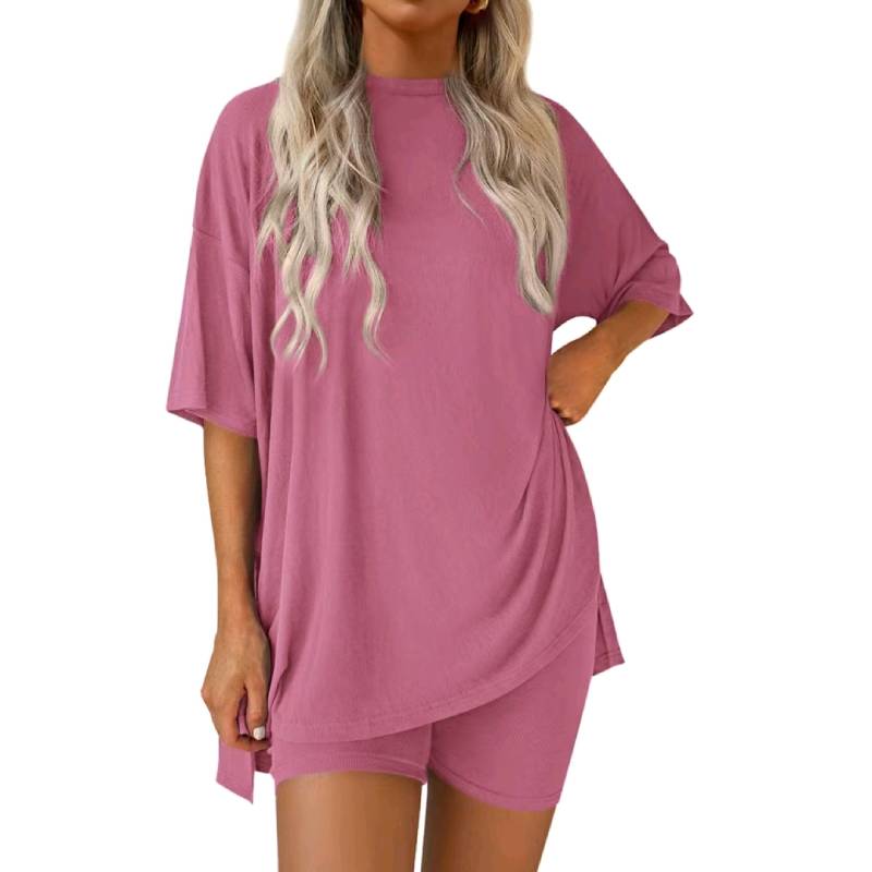 🎁 49 % Rabatt auf Damen-Sommer-Set – lässiges Oversized-Outfit in 2 Teilen 👕🩳 (2026 Aktion)