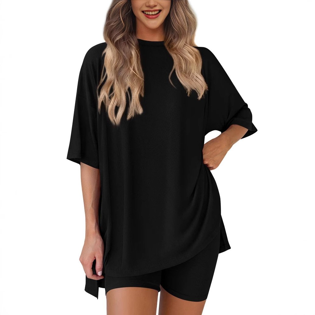 🎁 49 % Rabatt auf Damen-Sommer-Set – lässiges Oversized-Outfit in 2 Teilen 👕🩳 (2026 Aktion)