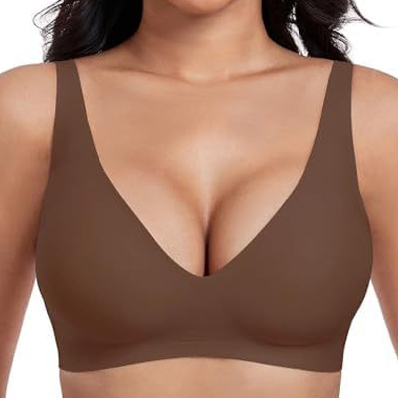 💗 Letzter Tag Sale – 50% Rabatt ⚡ Über 50.000 verkauft!! 💕 Jelly Wireless Damen-BH – bequemer Push-Up-Bralette, nahtloser T-Shirt-BH, tief ausgeschnitten für den Alltag
