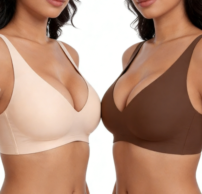 💗 Letzter Tag Sale – 50% Rabatt ⚡ Über 50.000 verkauft!! 💕 Jelly Wireless Damen-BH – bequemer Push-Up-Bralette, nahtloser T-Shirt-BH, tief ausgeschnitten für den Alltag
