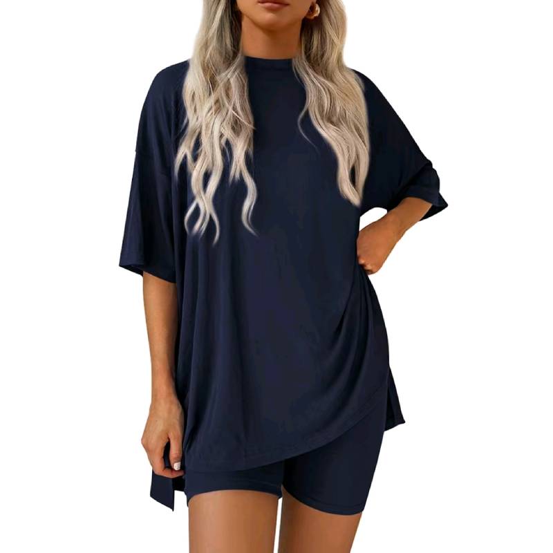 🎁 49 % Rabatt auf Damen-Sommer-Set – lässiges Oversized-Outfit in 2 Teilen 👕🩳 (2026 Aktion)