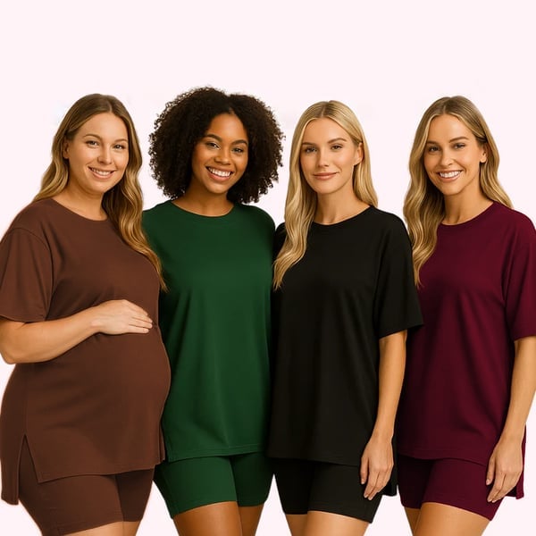 🎁 49 % Rabatt auf Damen-Sommer-Set – lässiges Oversized-Outfit in 2 Teilen 👕🩳 (2026 Aktion)