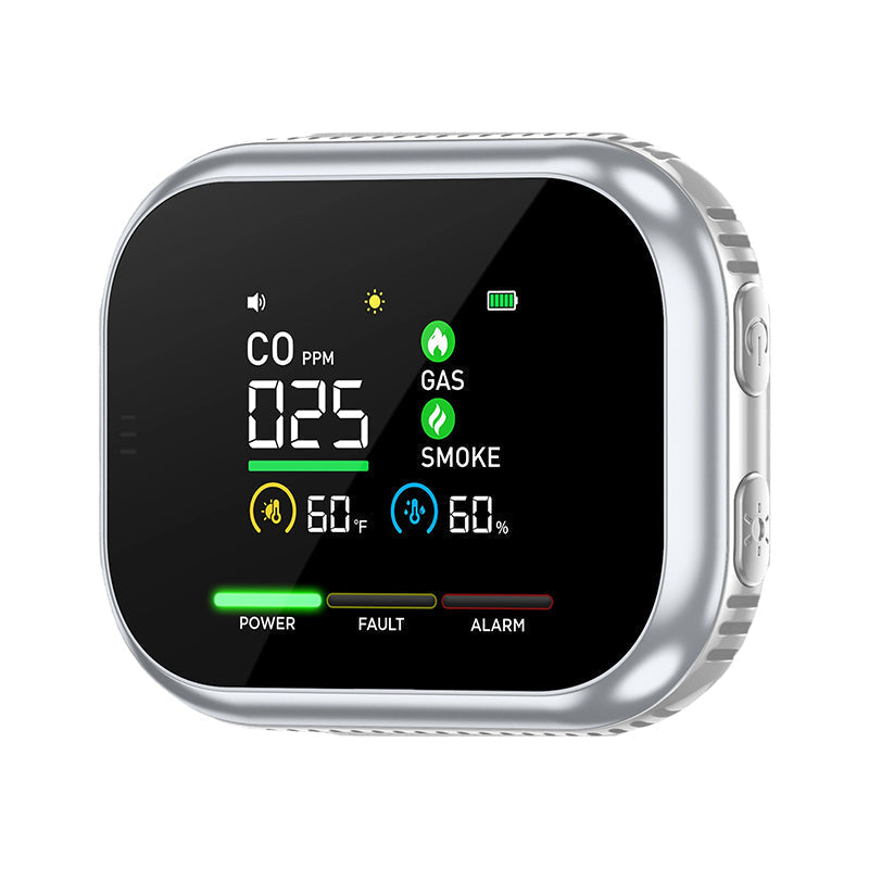 🔥 50 % Rabatt – Tragbarer 4-Gas-Warner mit LCD, Ton-Licht-Vibrations-Alarm & 10 Std. Standby 🔥
