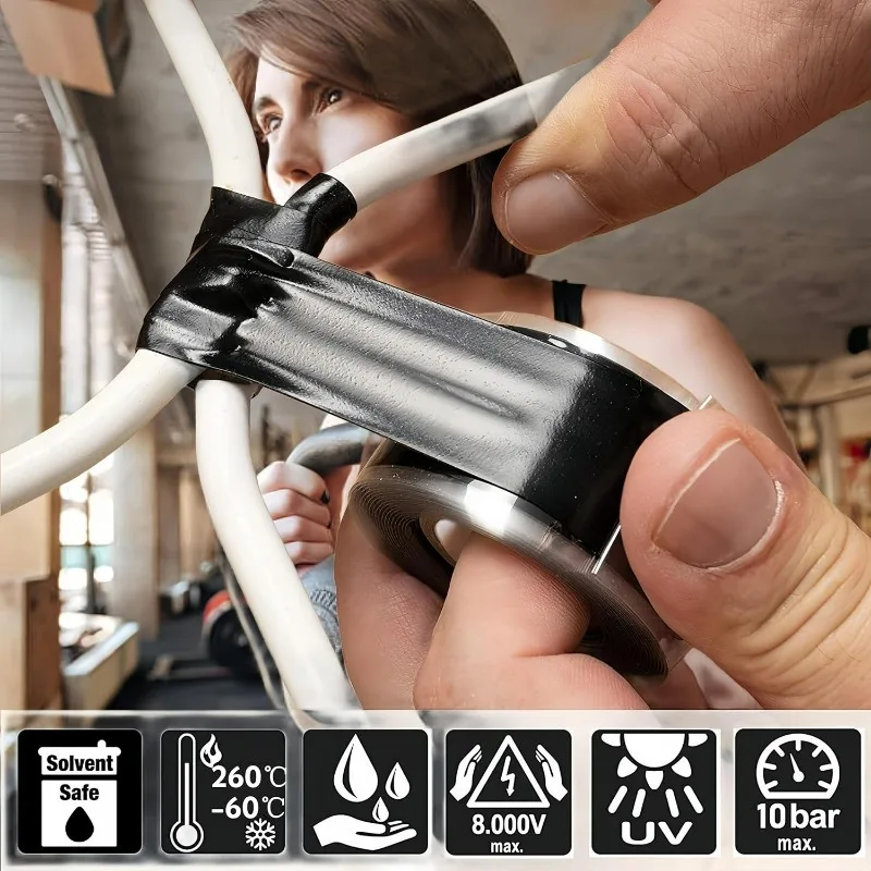 ⛑️ Profi-Reparatur in Sekunden – wasserdichtes Selbstverschweißband 🧰🔩 Stoppt jede Leckage, hält dicht – garantiert! ✅