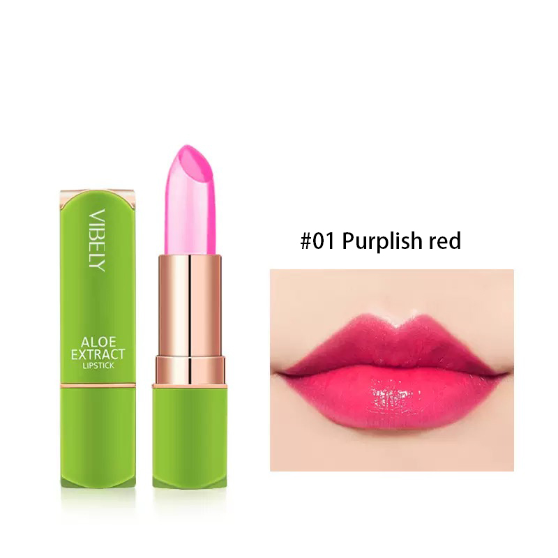 Ownest 3 Colors Temperature Color Change Lipstick, Magic Color Changing Lipstick Jelly Lip Blam Moisturizing Long Lasting Lip Makeup Aloe Vera Lipstick-Set B