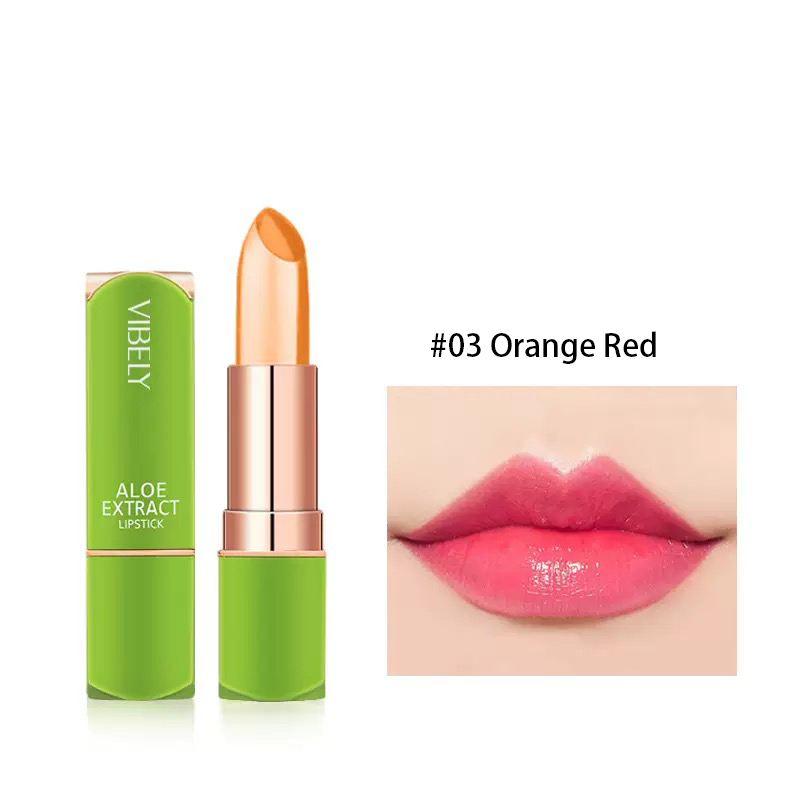 Ownest 3 Colors Temperature Color Change Lipstick, Magic Color Changing Lipstick Jelly Lip Blam Moisturizing Long Lasting Lip Makeup Aloe Vera Lipstick-Set B