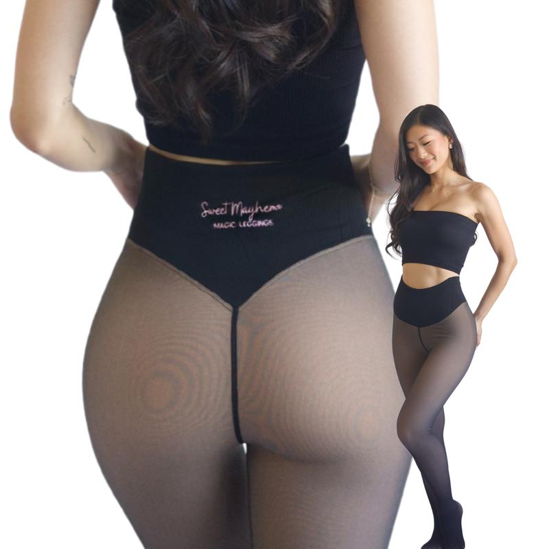 Thickened warm tights for women, suitable for wearing outside, one-piece pantyhose for autumn and winter.