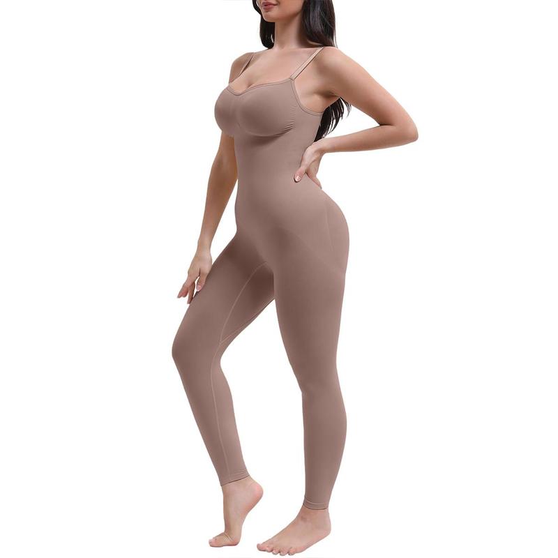 Full Body Shapewear Tummy Control High Waisted Seamless Leggings Stretchy Bodysuit Black Sculpting