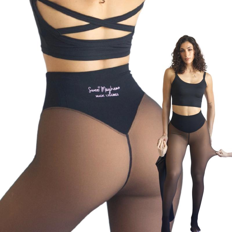 Thickened warm tights for women, suitable for wearing outside, one-piece pantyhose for autumn and winter