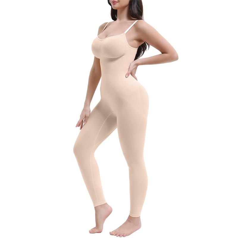 Full Body Shapewear Tummy Control High Waisted Seamless Leggings Stretchy Bodysuit Black Sculpting