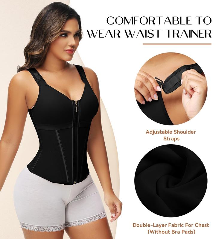WEAROVA Waist Shapewear for Women with Bra Tummy Control Girdle Workout Shapewear with Adjustable Shoulder Strap