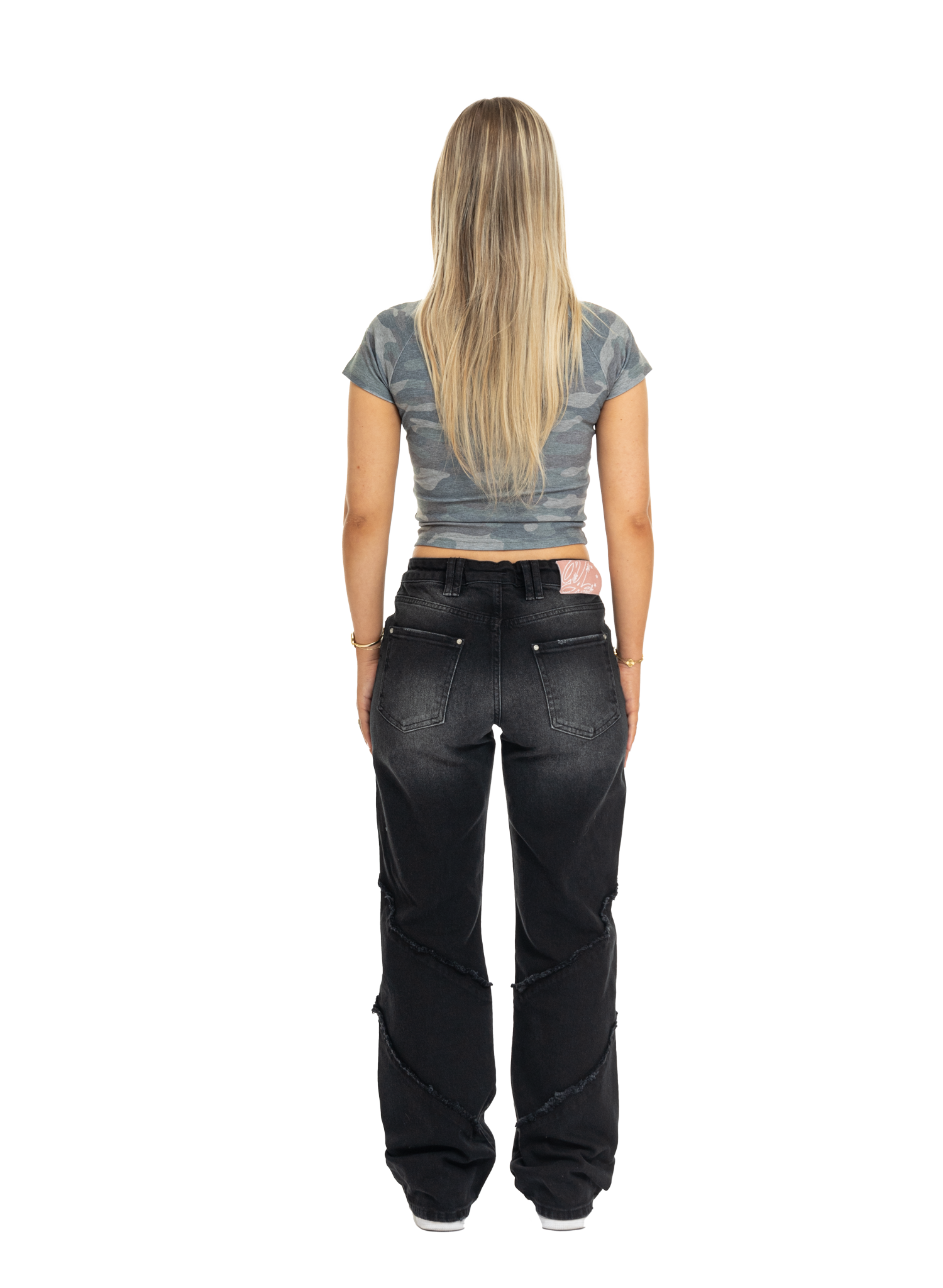 Women’s Black Scars Denim Jeans