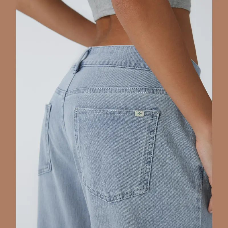 Trendy asymmetric wide-leg jeans designed for comfort, freedom, and lasting wear