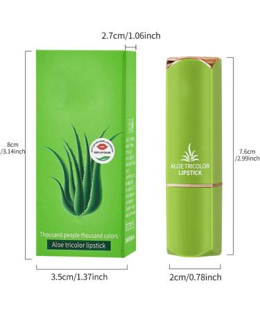 Ownest 3 Colors Temperature Color Change Lipstick, Magic Color Changing Lipstick Jelly Lip Blam Moisturizing Long Lasting Lip Makeup Aloe Vera Lipstick-Set B