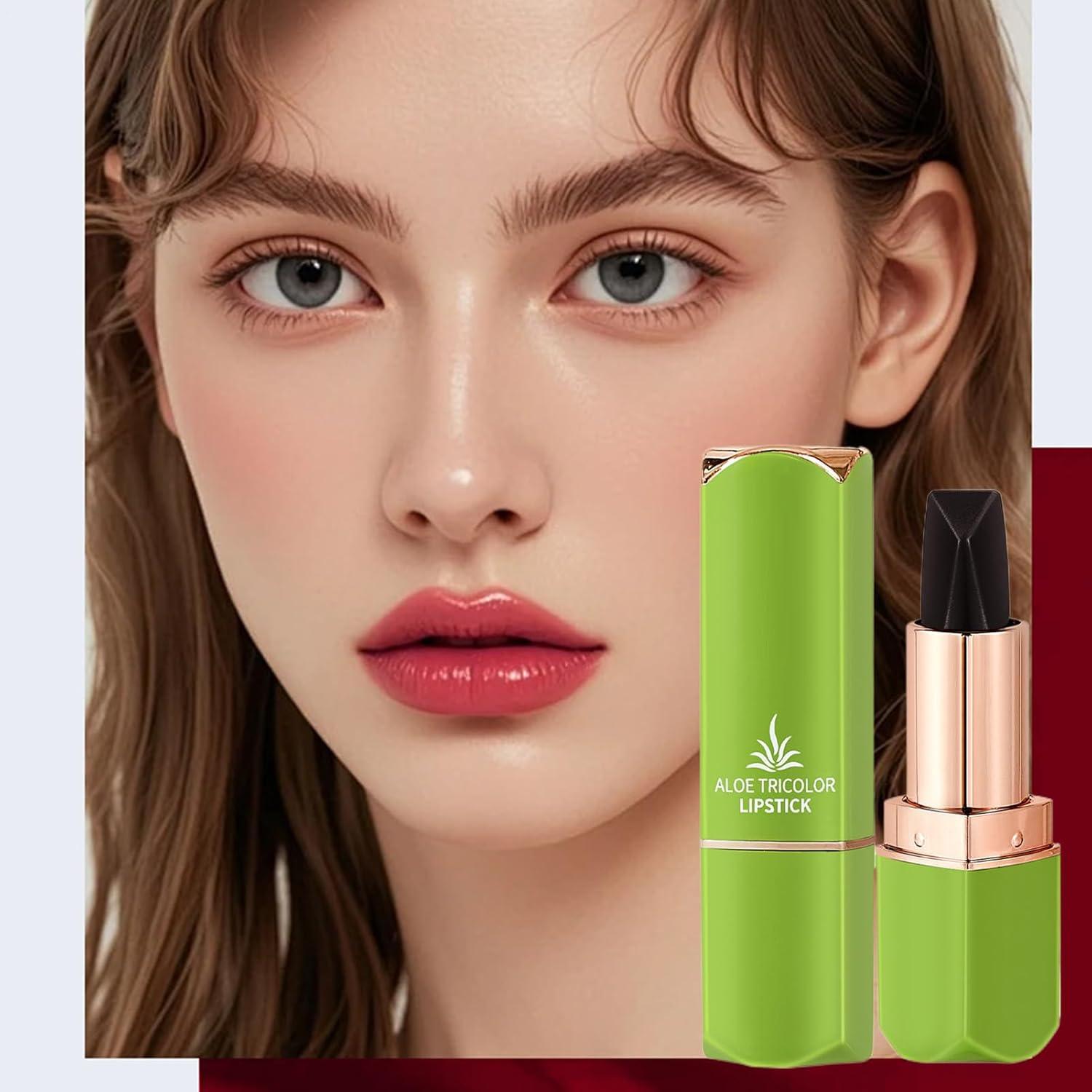 Ownest 3 Colors Temperature Color Change Lipstick, Magic Color Changing Lipstick Jelly Lip Blam Moisturizing Long Lasting Lip Makeup Aloe Vera Lipstick-Set B