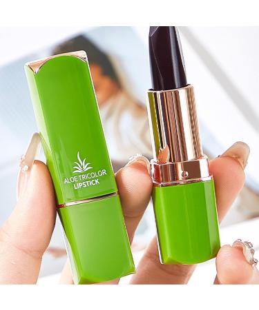 Ownest 3 Colors Temperature Color Change Lipstick, Magic Color Changing Lipstick Jelly Lip Blam Moisturizing Long Lasting Lip Makeup Aloe Vera Lipstick-Set B