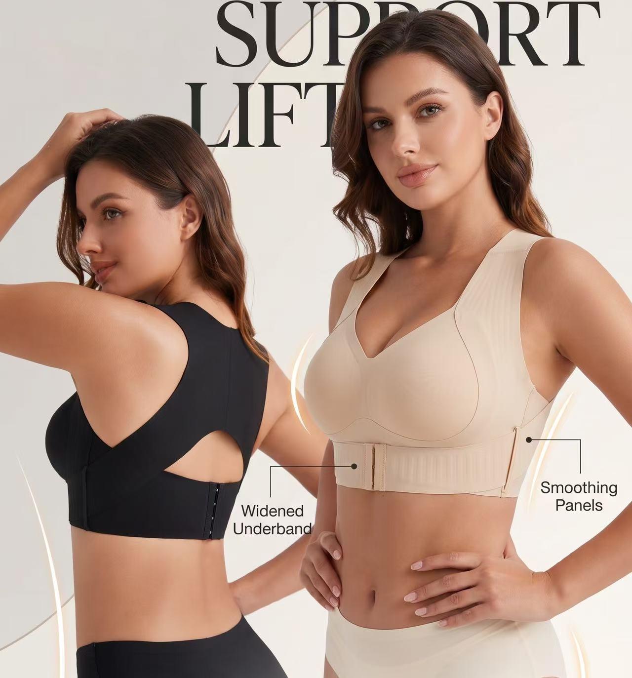 🔥Women’s Wireless Bra,Soft Breathable Non-removable Moulded Cups, Yoga Fitness Sportswear for Gym & Daily Training
