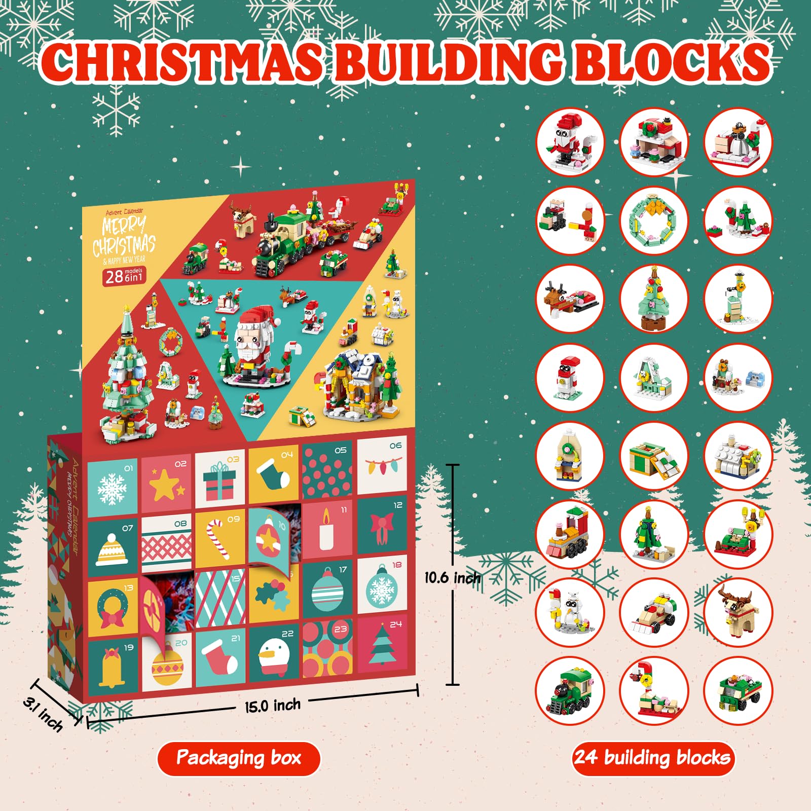 Advent Calendar 2026 Building Blocks Set