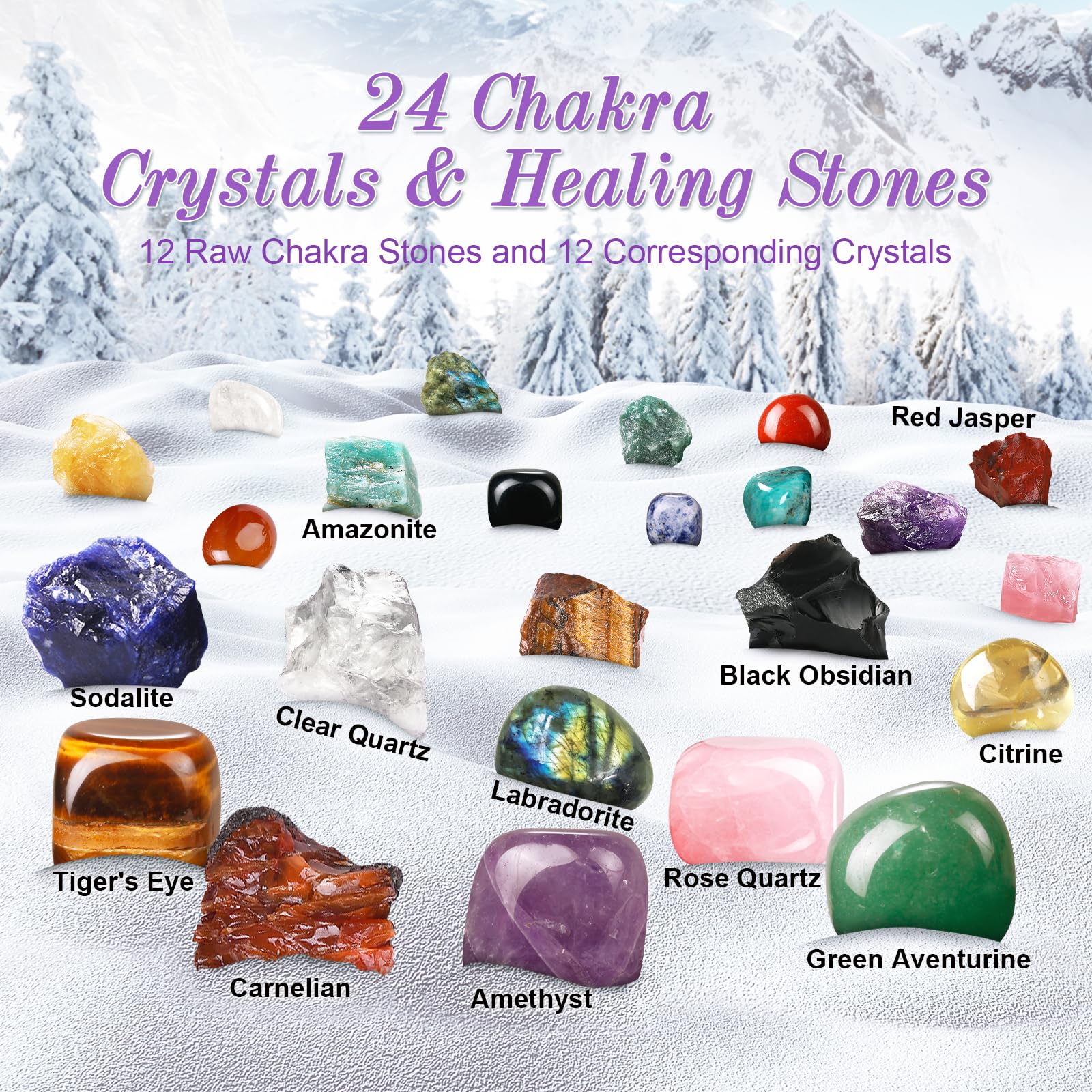 24-Day Gemstone Christmas Advent Calendar