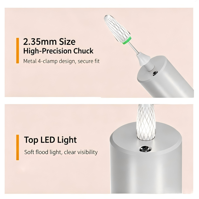 Rechargeable Electric Nail Drill Machine 35000RPM Portable Nail File for Gel Nail Polishing Remover Manicure Pedicure Tool