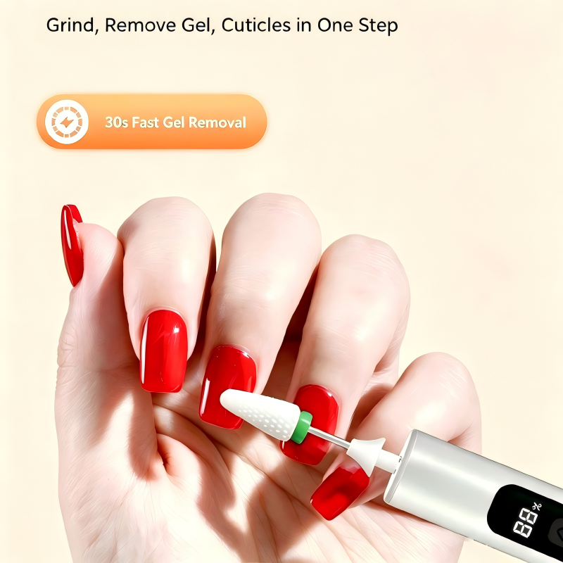 Rechargeable Electric Nail Drill Machine 35000RPM Portable Nail File for Gel Nail Polishing Remover Manicure Pedicure Tool