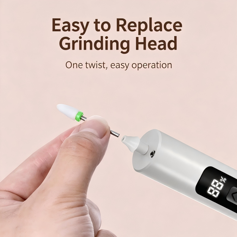 Rechargeable Electric Nail Drill Machine 35000RPM Portable Nail File for Gel Nail Polishing Remover Manicure Pedicure Tool