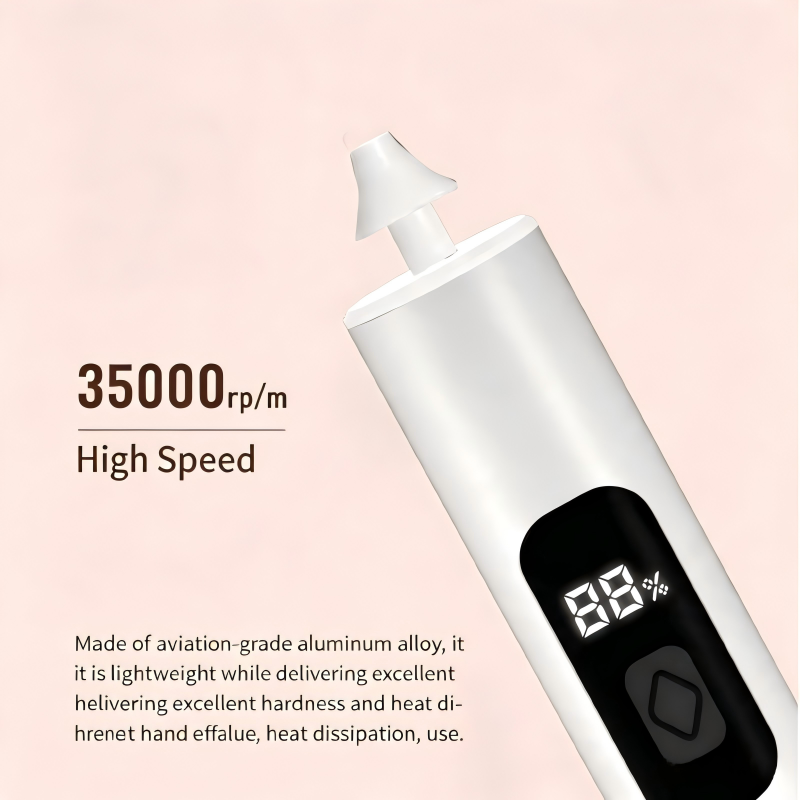 Rechargeable Electric Nail Drill Machine 35000RPM Portable Nail File for Gel Nail Polishing Remover Manicure Pedicure Tool