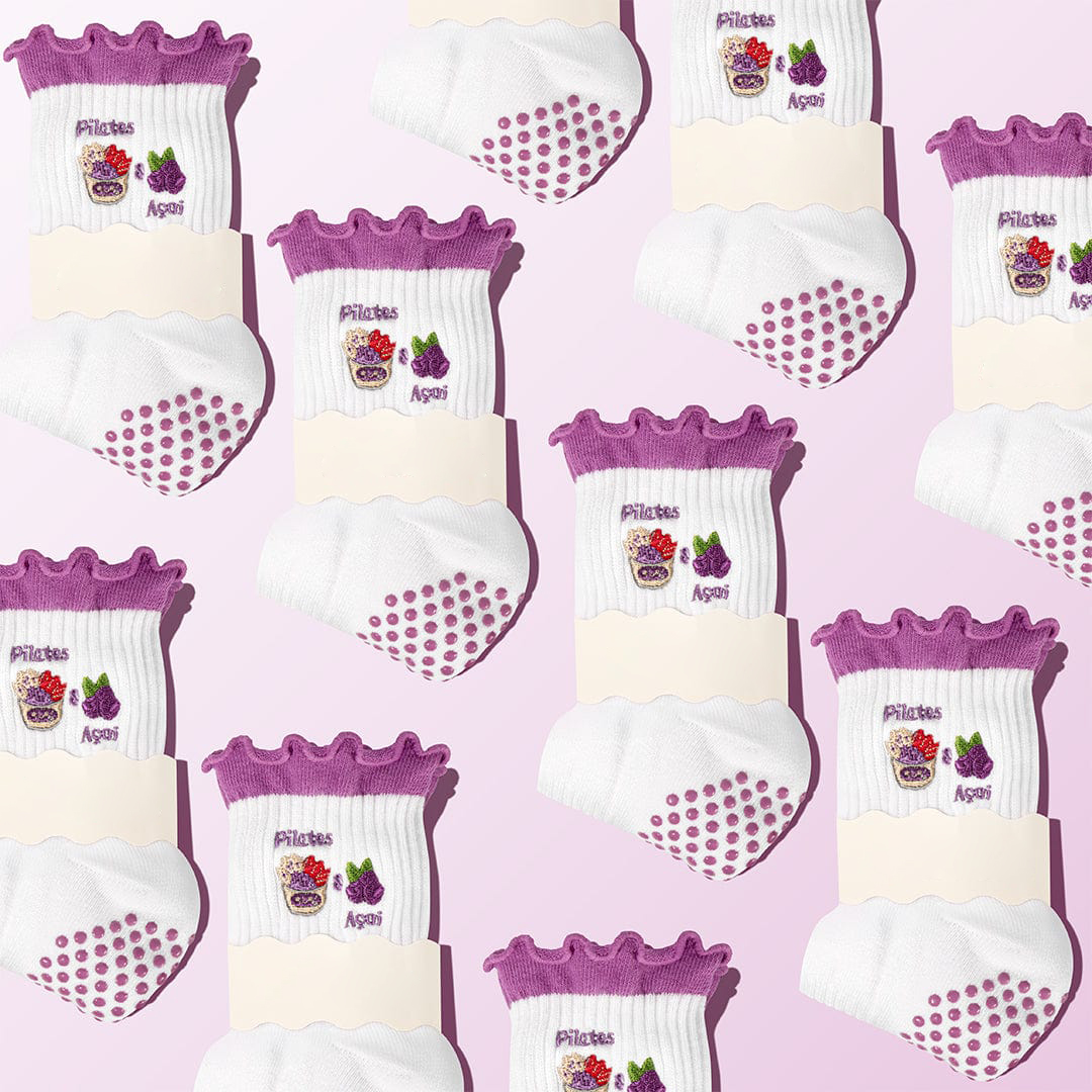 Pilates Socks Standard Grip Socks - Pilates & Açaí