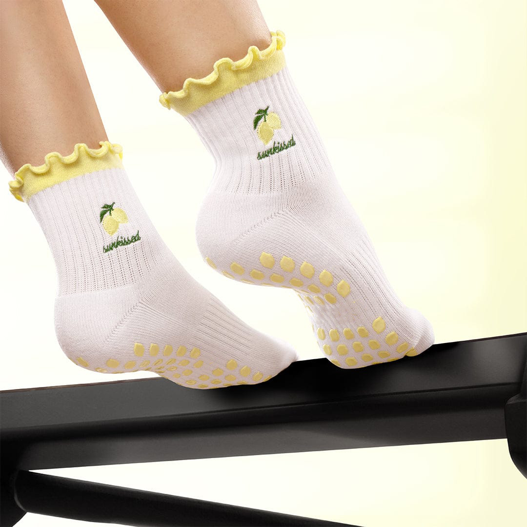 Pilates Socks Standard Grip Socks - Sunkissed