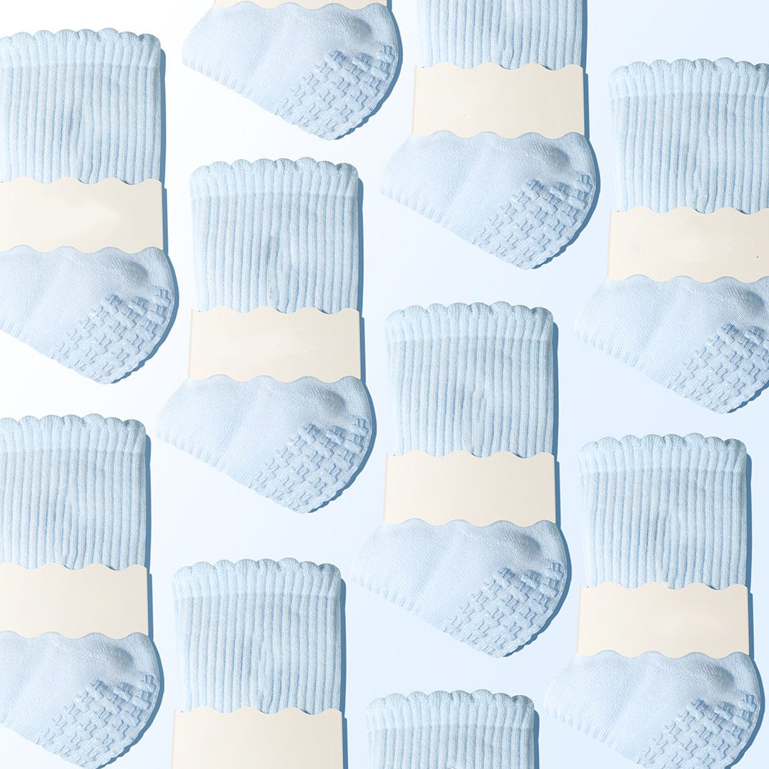 Pilates Socks Standard Grip Socks - Elliosa Grip Basics - Baby Blue