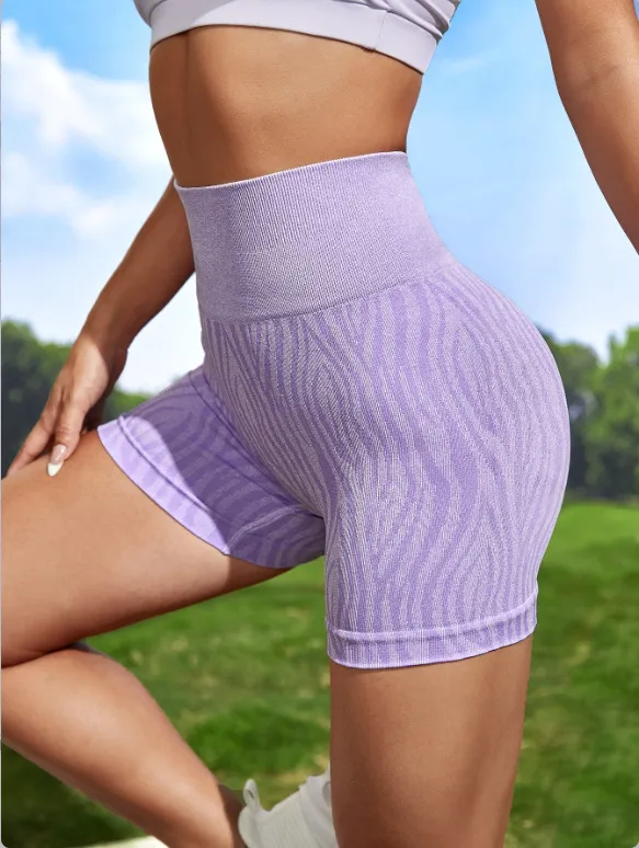 Women's High Waist Sports Shorts, Gym Shorts, High Stretch Seamless Yoga Shorts Leggings , Ladies Sportswear for Indoor Outdoor Wear
