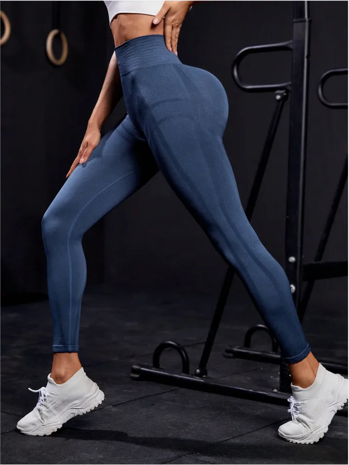 Women's Sports Leggings Push Up Sports Leggings High Waist Yoga Pants Elastic Ultra Soft Breathable for Fitness Running Yoga