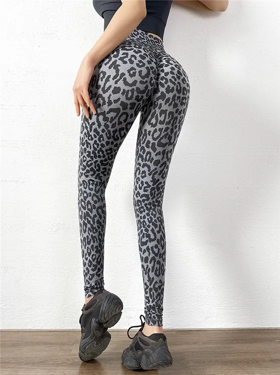 New Fashion Women Sexy Print Skinny Yoga Pants High Waist Elastic Fitness Leggings for Sports